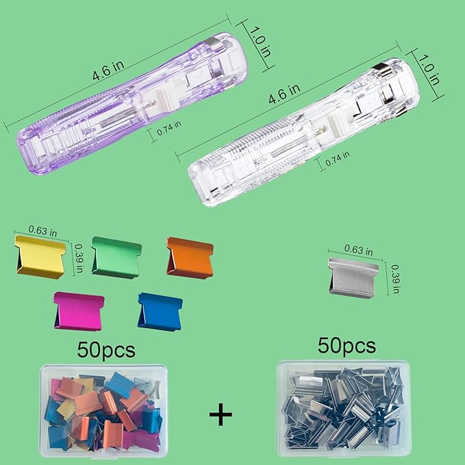 Reusable Portable Paper Clam Clip Dispenser 40 Sheet Capacity-2Pcs Dispenser - Image 2