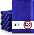 Fuxury Bubble Mailers 4x8" 200 Pack Waterproof Padded Envelopes Self Seal by Fuxury