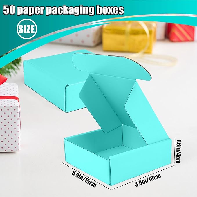 Small Shipping Boxes, 50 Pack Cardboard Box Corrugated Mailer Boxes Small - Image 3