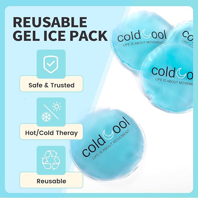 5 Round Kids Hot Cold Pack, Ice Pack Boo Boo Round Designed Children Gel Bead - Image 2