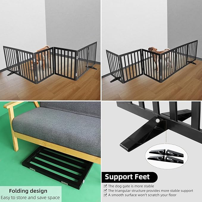 ZJSF Freestanding Indoor Dog Gate - Image 4