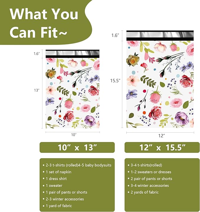 Poly Mailers 12x15.5 Inch 50 Pcs - Image 2