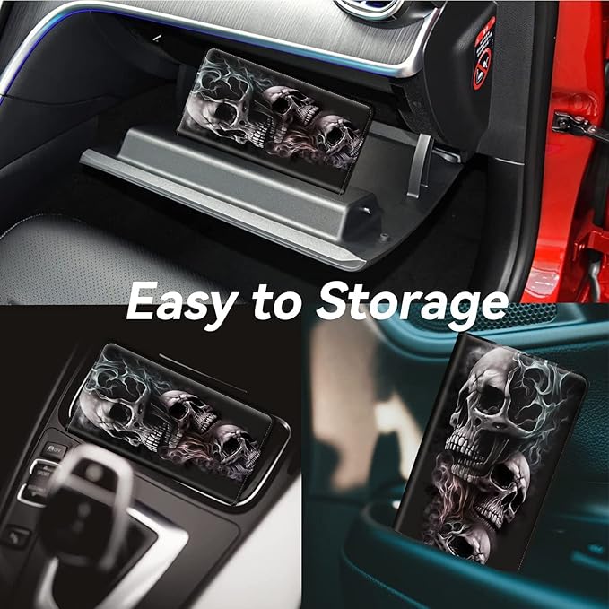 Car Registration and Insurance Holder, Leather Car Glove Box Organizer - Image 4