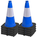 OrangeStar 18" Traffic Cones 8-Pack Blue Safety Cones by OrangeStar