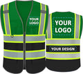 BeautyWill Custom Logo Safety Vest Class 2 High Visibility Reflective Vest by BeautyWill