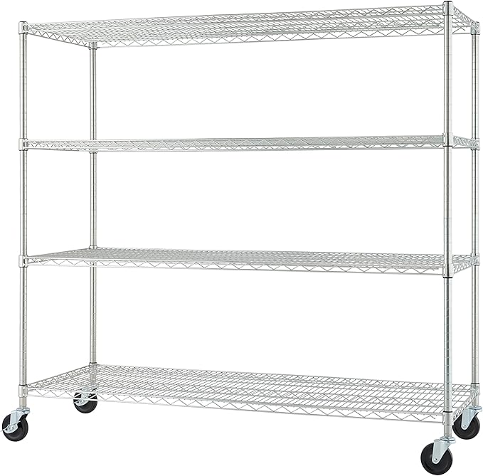 Trinity Basics 4-Tier Adjustable Wire Shelving by TRINITY
