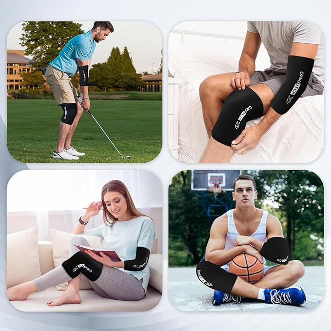 ComfiTECH Elbow Ice Pack Wrap, Knee and Calf, Flexible Ice Sleeve - Image 6
