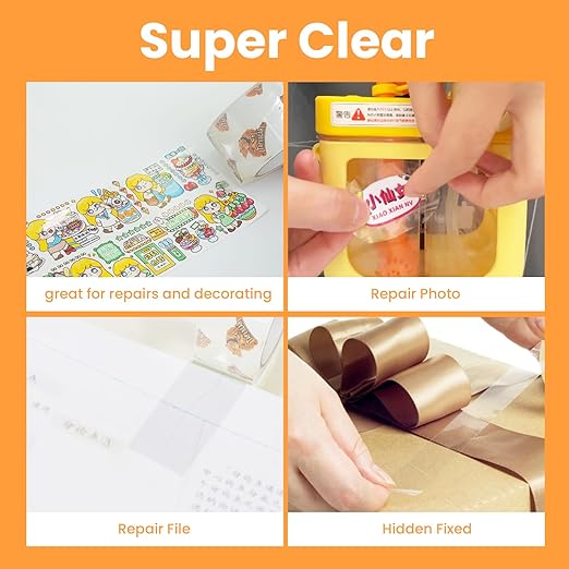 TAPEBEAR Storage Packaging Tape 12 Rolls, Super Clear 2.7mil x 1.88" x 55 Yards - Image 3