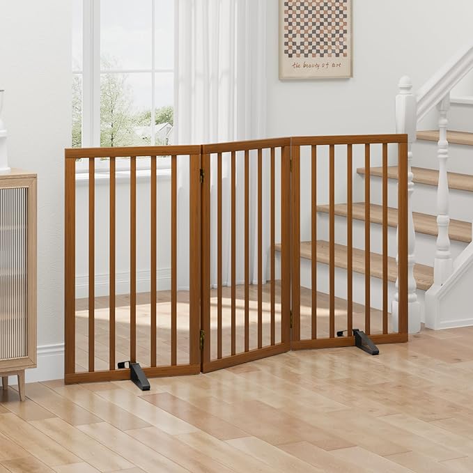 Dog Gates for Doorways, Tall Dog Gate Indoor, Foldable Pet Gates for Doorways - Image 4