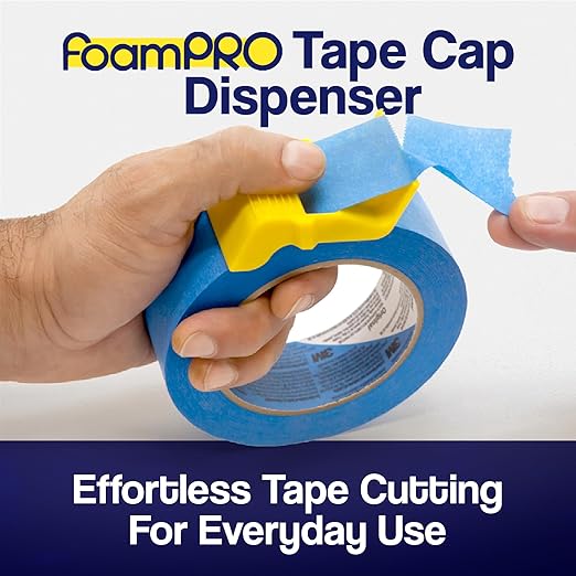 Foampro 149 Tape Cap Compact Tape Dispenser, 1 1/2” and 2” Masking and - Image 2