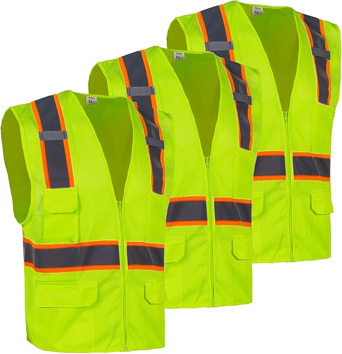 FONIRRA 3 Pack Hi Vis Safety Vest by FONIRRA_PrepareToBeenSeen