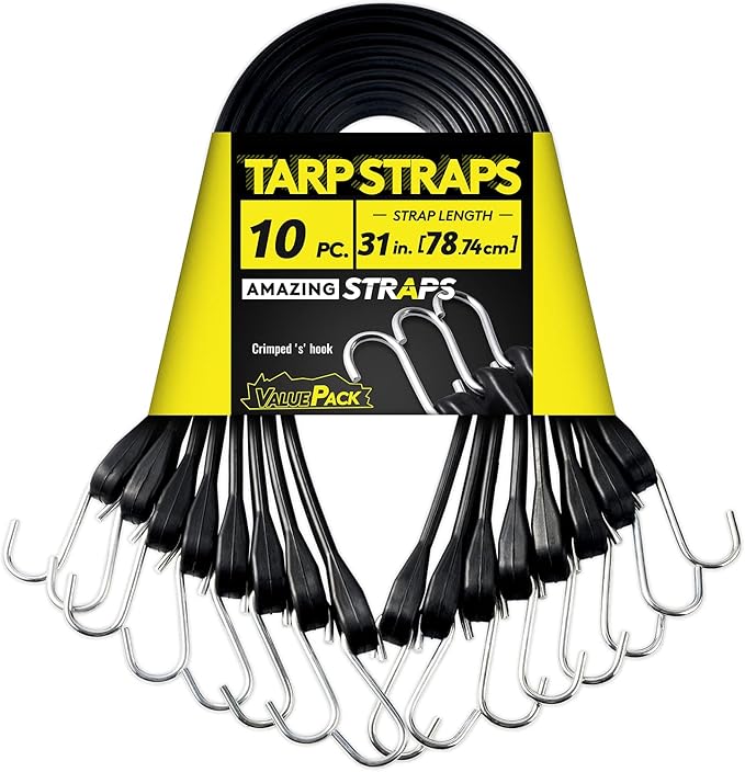 31'' Rubber Bungee Cords Heavy Duty Outdoor by AMAZING+STRAPS