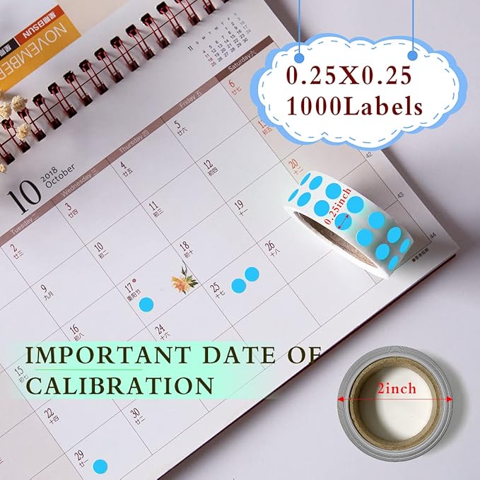 PARLAIM 0.25 Inch Color-Code Dot Stickers, 1000 Stickers Circle Colorful Coding - Image 2