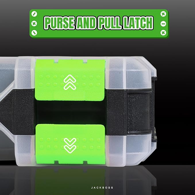 Tool Box with Transparent Lid, Double Side 34-Compartments Organizer Box with - Image 4