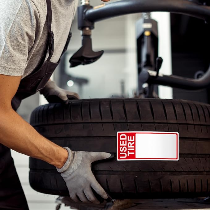 400 Pcs Used Tire Stickers 2.75" x 6" Large Sale Price Tags & Inventory Stickers - Image 5