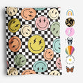 10x13 Poly Mailers – Smiles Checkerboard – Waterproof, Tear-Resistant Shipping by PackageMint