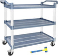 AQNIEGEP Utility Carts with Wheels, Large Food Kitchen Cart Heavy Duty by AQNIEGEP