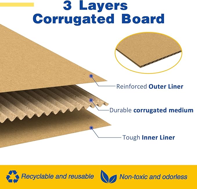 30 Pack 6x4x2 inches Small Shipping Boxes Brown Corrugated Cardboard Boxes - Image 3