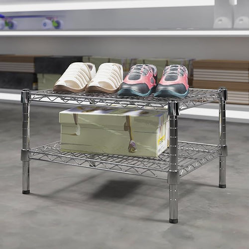 18" Deep x 24" Wide x 14" Height Wire Shelving Kit | 2-Tier | NSF Commercial - Image 2