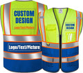 BeautyWill Custom Logo Safety Vest Class2 High Visibility Reflective Vest by BeautyWill