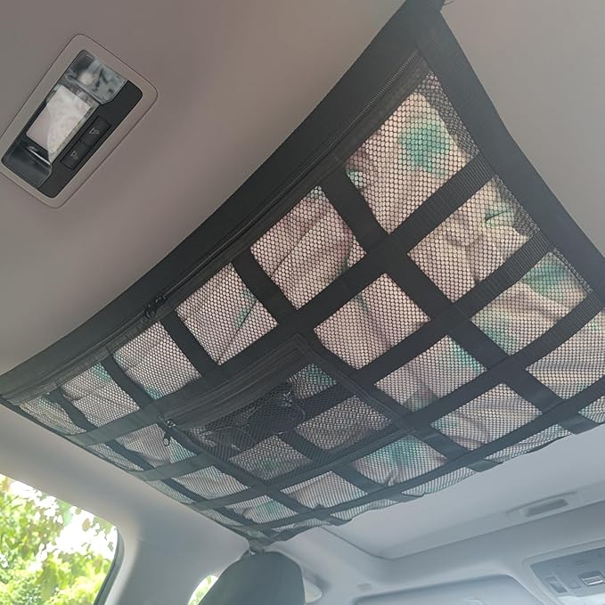 Car Ceiling Cargo Net 31.5x21.2in Secure and Reliable Ceiling Cargo Net - Image 2