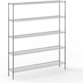 14" Deep x 72" Wide x 86" Height Wire Shelving Kit | 5-Tier | NSF Commercial by Regal+Altair