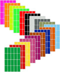 Royal Green Rectangular Color Coding Stickers 1.57inch x 0.75 inch Rectangle by RoyalGreen