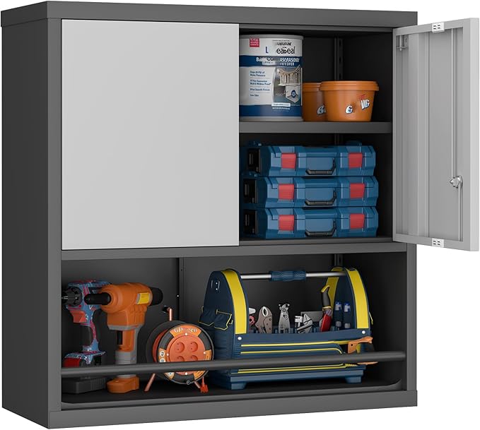 GREATMEET 31" H Metal Garage Storage Cabinets by GREATMEET