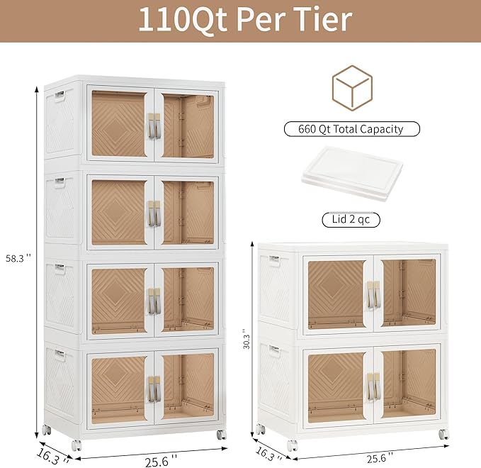 Large Stackable Storage Bins - Image 2