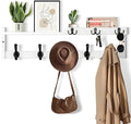 29'' Coat Rack Wall Mount with Shelf, Coat Hanger Wall Mount with Key Hooks and by dreampossible