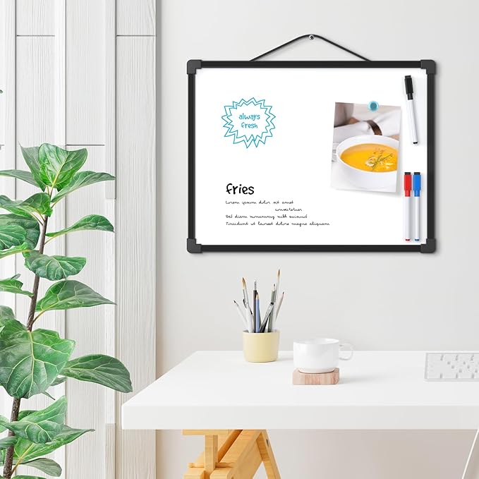 MaxGear Double-Sided Dry Erase Board, Small White Board - Image 2