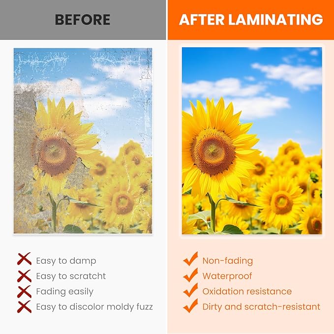 CAREGY Thermal Laminating Pouches, 330 Pack Laminating Sheets, 3 Mil, 9 x 11.5 - Image 6