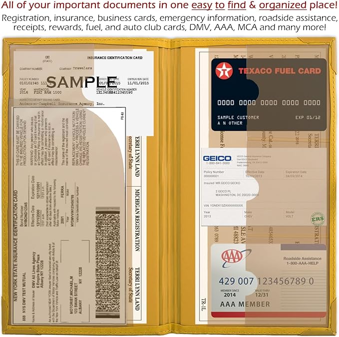 Auto Insurance and Registration Card Holder - Image 4