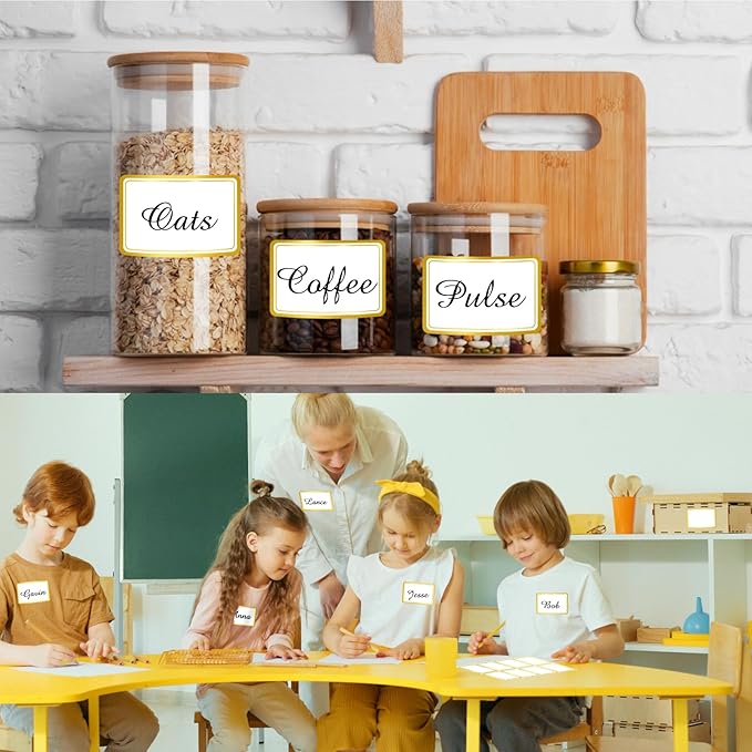 2" x 3" 200 PCS Name Labels, Waterproof Blank Name Tag Stickers - Image 5