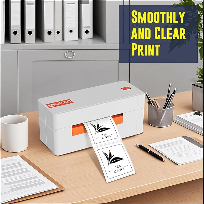 L LIKED 2" x 2" Direct Square Thermal Labels, Perforated QR Code and Barcode - Image 6