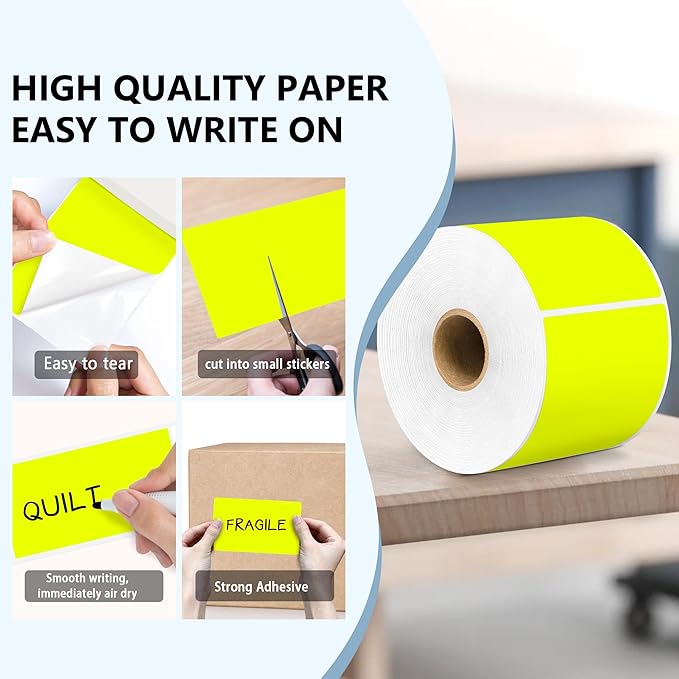PARLAIM 3 X 5 Inch 1000Per/4Rolls Rectangle Inventory Color Coding Labels - Image 3