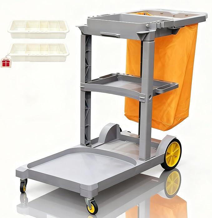 PYY Cleaning Carts On Wheels - Image 9