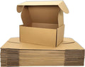 Small Brown Shipping Boxes for Small Business Pack of 25-9x6x4 inches Cardboard by Lmuze