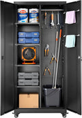 VEVOR Metal Storage Cabinet, 70.6 in Rolling Steel Garage Cabinet by VEVOR