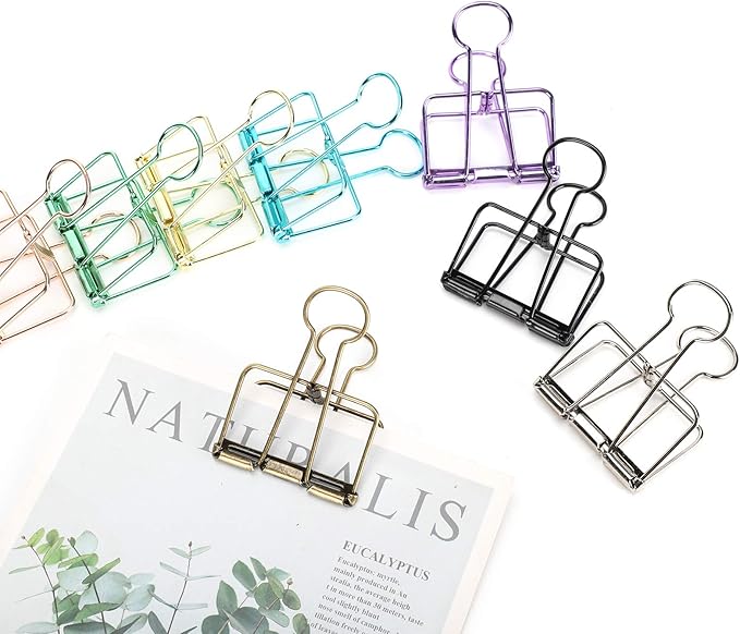 16 Pcs Hollow Binder Clips - Image 3