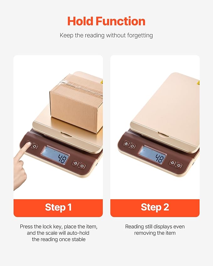 VEVOR Digital Shipping Postal Scale, 0.1 oz High Accuracy, 88 lbs Postal Scale - Image 5
