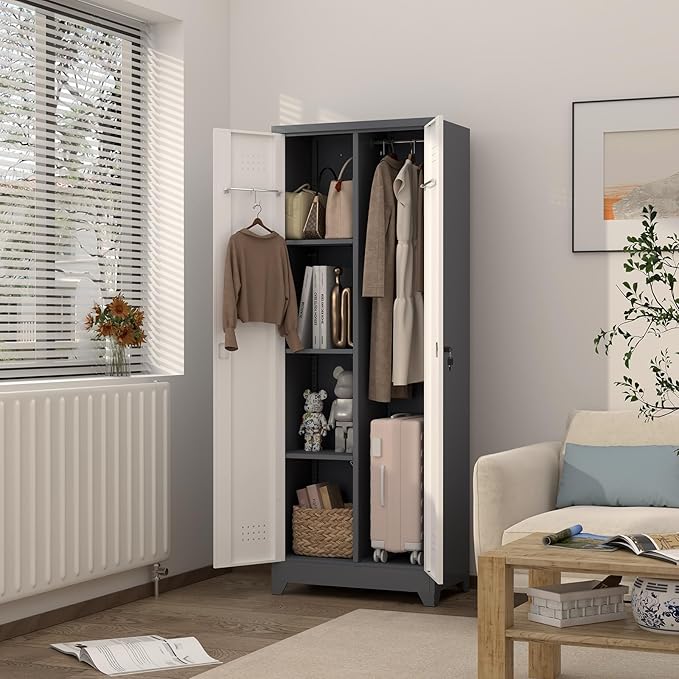 GREATMEET 65" H Broom Closet, Broom Closet Cabinet - Image 2