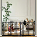 Baby Gates Extra Wide 71.5-76.4 Inch Large Baby Gates by SmartDesignBigProtection