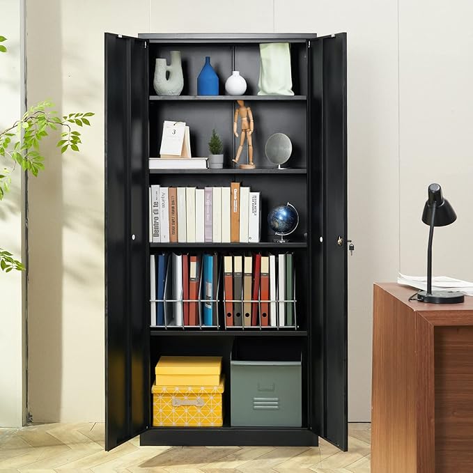 VEVOR Metal Storage Cabinet, Steel Locking Storage Cabinet - Image 2