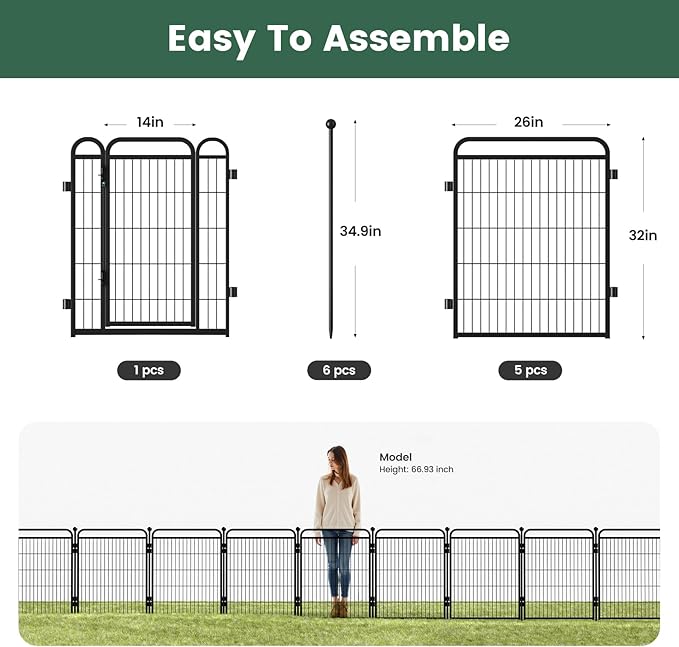 32 in Decorative Garden Fence Outdoor - Image 4
