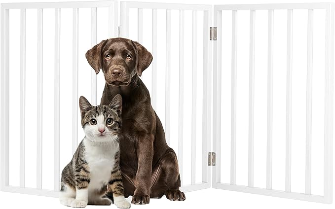 Pet Gate - 3-Panel Indoor Foldable Dog Fence by PETMAKER