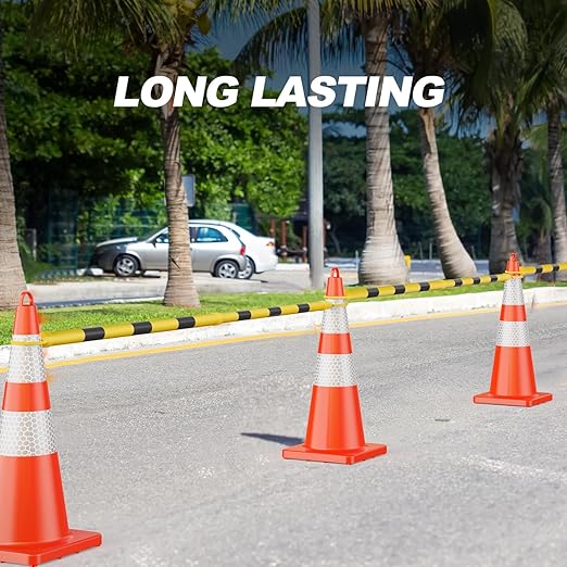 RoadHero 10 Pack 4 FT to 6.9 FT Retractable Cone Bar, Expandable Traffic Cone - Image 8