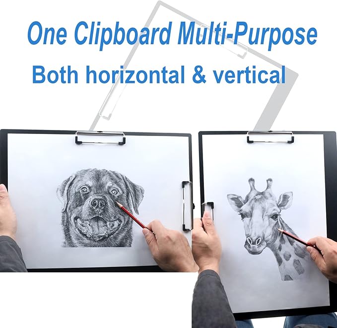 Acocony 11x17 clipboard Double Clip Extra Large Clipboard Low Profile Clip 11 x - Image 2