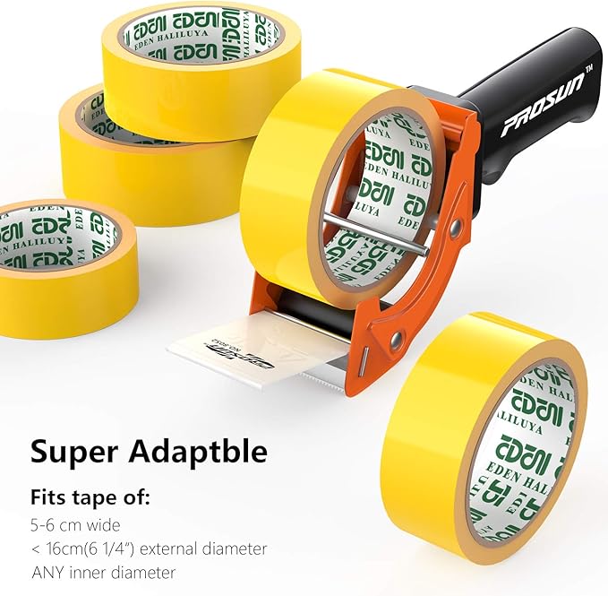 Fast Reload 2 Inch Tape Gun Dispenser Packing Packaging Sealing Cutter Orange - Image 7
