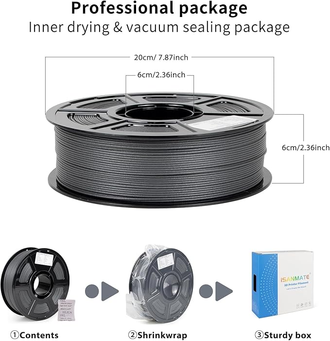 iSANMATE ASA-GF 3D Printer Filament, 15% Glass Fiber Reinforced, Superior - Image 8